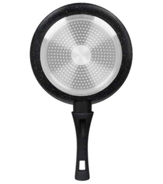 Сковорода Lara LR01-45-24 CARBON 24 см, 3-слойное покрытие 'Whitford', индукционное дно, кованый алюминий