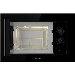 Встраиваемая микроволновая печь Gorenje, 20 л, 5 уровней мощности, 15 автопрограмм, электронное управление, дисплей, гриль, поворотный стол, цвет черный, ВxШxГ 38х56.8х34 см, фото8