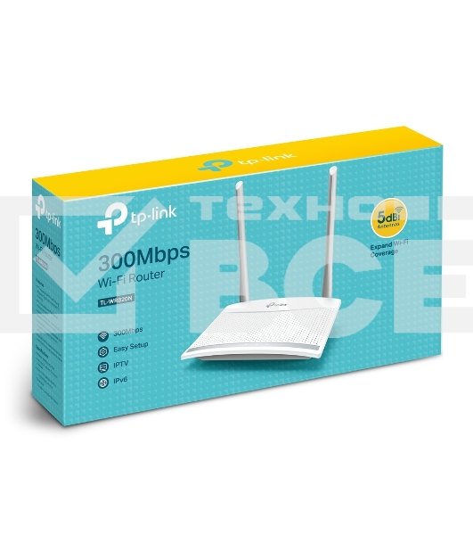 Роутер беспроводной TP-Link TL-WR820N N300 10/100BASE-TX белый