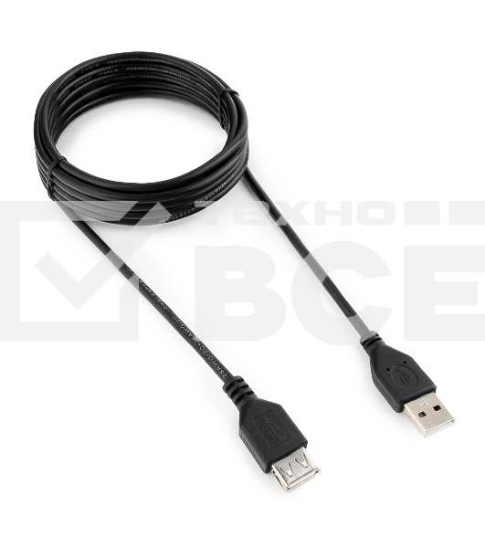Кабель Gembird PRO CCP-USB2-AMAF-10 USB 2.0 кабель удлинительный 3.0м AM/AF позол. контакты, пакет