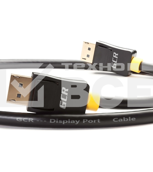 Кабель Greenconnect 2.0m DisplayPort v1.2, 20M/20M, черный, 28/28 AWG, GCR-DP2DP-2.0m