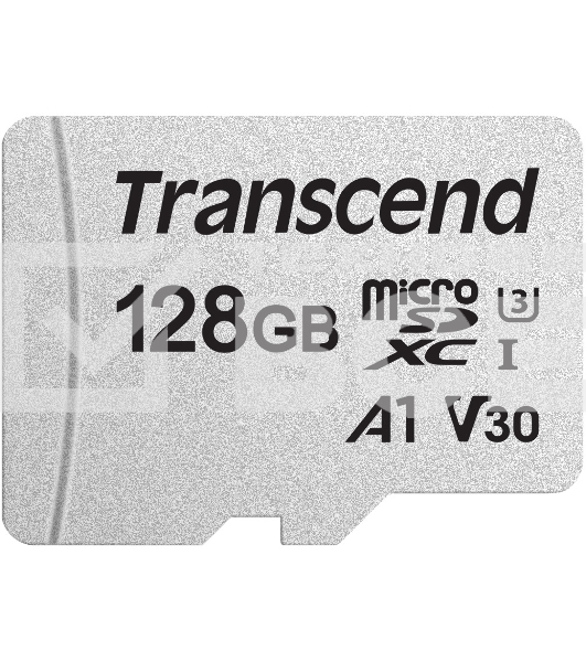Флеш карта microSD 128GB Transcend microSDXC Class 10 UHS-I U3, V30, A1, (без адаптера), TLC