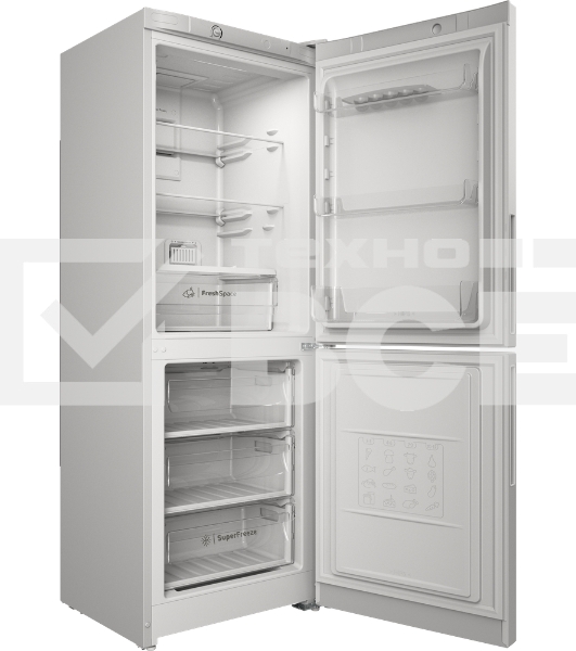 Холодильник Indesit ITR 4160 W белый двухкамерный 179/78л морозилка снизу