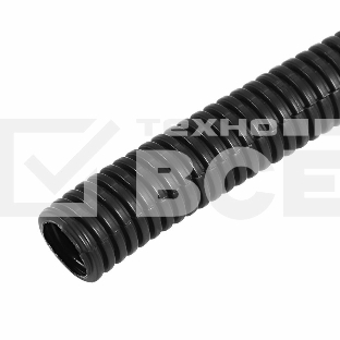 Трубa автомобильная гофрированная ПП, Ø8,5 мм, разрезная, бухта 50 м/уп.