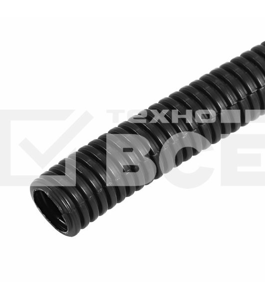 Трубa автомобильная гофрированная ПП, Ø8,5 мм, разрезная, бухта 50 м/уп.