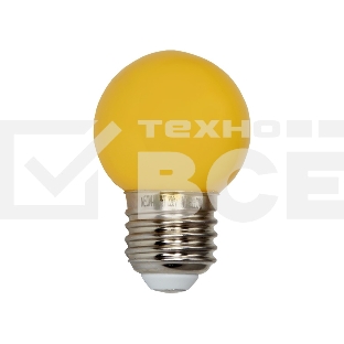 Лампа светодиодная d-45 3LED 1Вт шар E27 25лм 220В Neon-Night 405-111