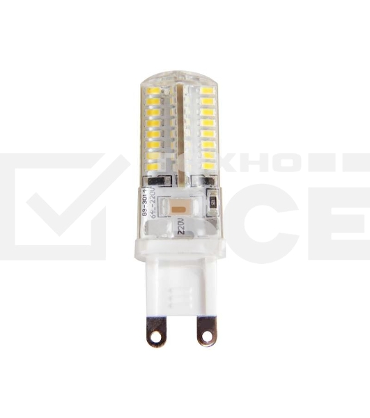 Лампа светодиодная PLED-G9 7Вт капсульная 2700К тепл. бел. G9 400лм 220В JazzWay 1039064B
