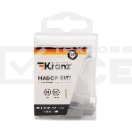 Набор бит KRANZ 25 мм PH1, PH2, PZ1, PZ2, SL5.5, T30 с магнитным держателем (7 шт./уп.), фото 1