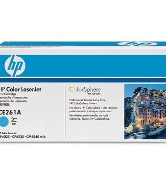 Картридж лазерный HP CE261A голубой для CLJ CP4025/CP4525 11000стр.