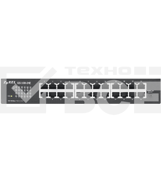 Коммутатор Zyxel GS1100-24E-EU0103F 24G неуправляемый