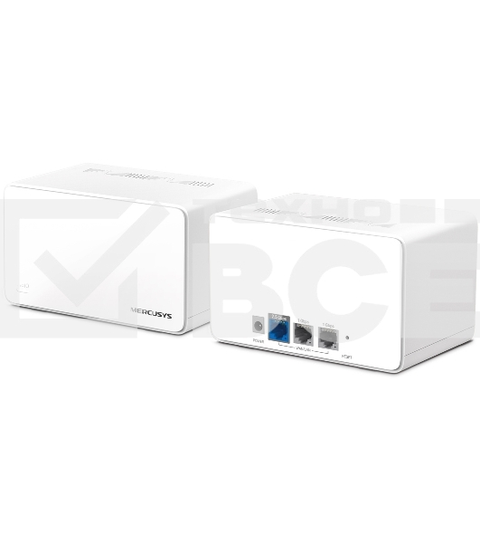 Домашняя Mesh Wi‑Fi система AX6000 Whole Home Mesh Wi-Fi 6 SystemSPEED: 1148 Mbps at 2.4 GHz + 4804 Mbps at 5 GHzSPEC: Internal Antennas, 1× 2.5 Gbps Port (WAN/LAN auto-sensing), 2× Gigabit Ports (WAN/LAN auto-sensing), 1024-QAM, OFDMA, HE160FEATURE: MERC