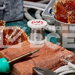 Припой с канифолью ПОС-61, 100г, Ø0,8мм, (олово 61%, свинец 39%), катушка Rexant, фото3