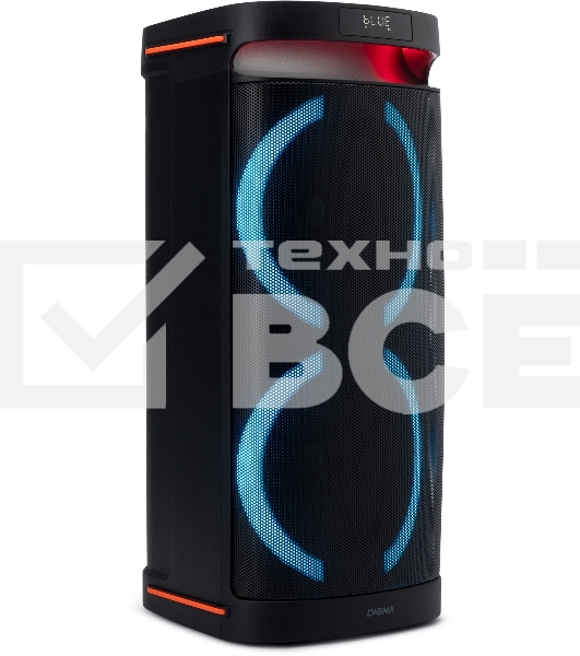 Минисистема Digma D-MC1750 черный 60Вт FM USB BT micro SD
