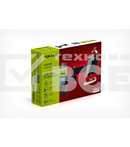 Кронштейн для телевизора Holder LCDS-5064 черный 12