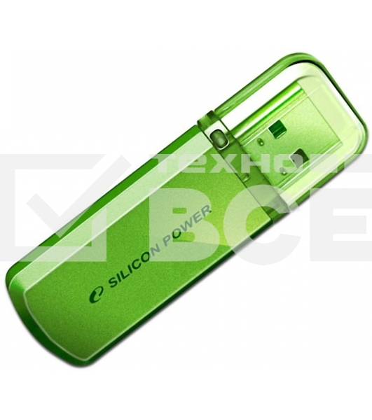 Флешка USB R/W Silicon Power R/W 8Gb Helios 101 SP008Gb,UF2101V1N USB 2.0 зеленый