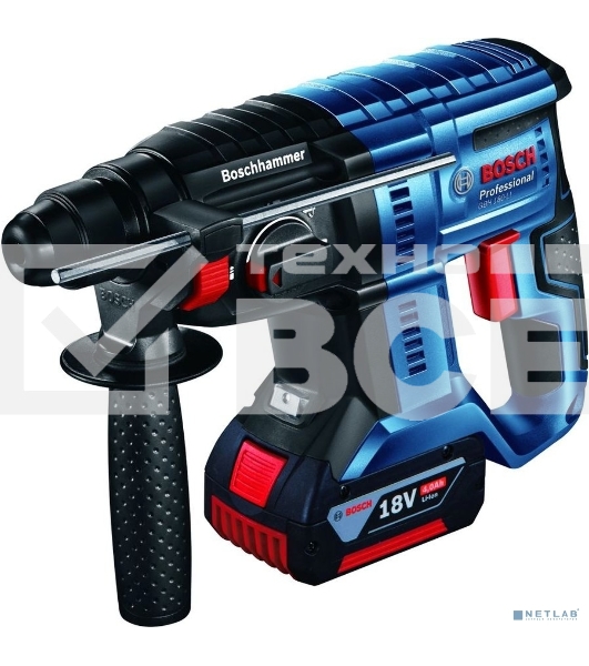 Перфоратор Bosch GBH 180-LI BL Set патрон:SDS-plus уд.:2Дж аккум. (кейс в комплекте)