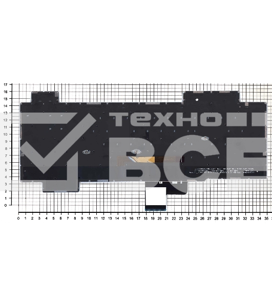 Клавиатура для ноутбука Asus ROG GL704 черная с подсветкой