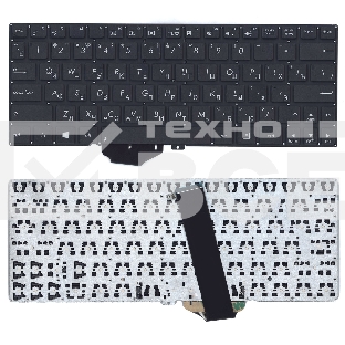 Клавиатура для ноутбука Asus Vivobook X102 черная без рамки