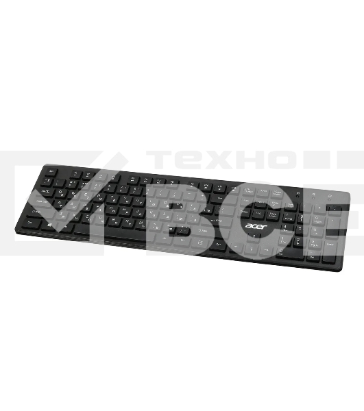 Клавиатура Acer OKW020 проводная, USB, черный