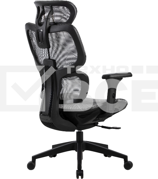 Кресло компьютерное Cactus CS-MC555-GY черный/серый, сетка