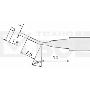 Жало для паяльника Goot PX-61RT-H
