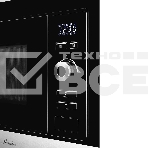 Встраиваемая микроволновая печь Monsher MMH 201 BX 60 см, 20 л, 8 автоматических кулинарных программ, 5 режимов мощности, функция размораживания по весу полуфабрикатов или по времени, черный и нерж., фото2