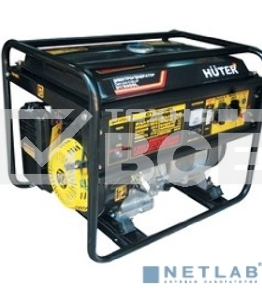 Электрогенератор бензиновый Huter DY5000L, 4.5 кВт, 70 дБ, 72 кг