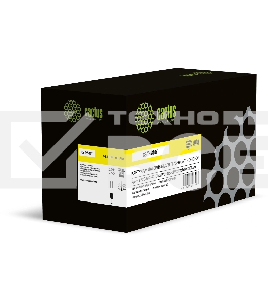 Картридж лазерный Cactus CS-TK5480Y желтый (1250стр.) для Kyocera ECOSYS PA2101cx/PA2101cwx/MA2101cfx/MA2101cwfx с чипом