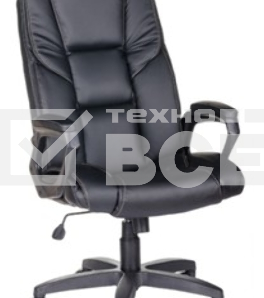 Кресло компьютерное OLSS ОДИСЕЙ черныйый Экокожа Крестовина: 