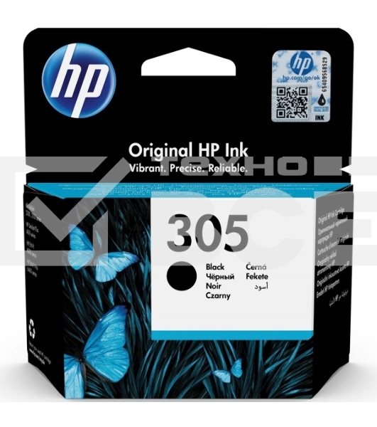 Картридж струйный HP 305 3YM61AE черный (120стр.) для HP DJ 2320/2710/2720