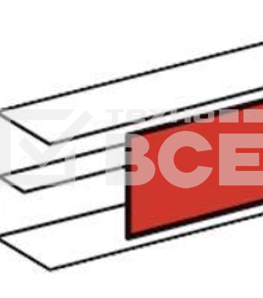 Крышка для кабель-канала шир. 65мм Leg 010521