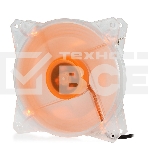 Вентилятор для корпуса Crown CMCF-12025S-1213 прозрачный/оранжевый, 120 мм, 1650 об/мин, 28 дБ, 3 pin, фото 1