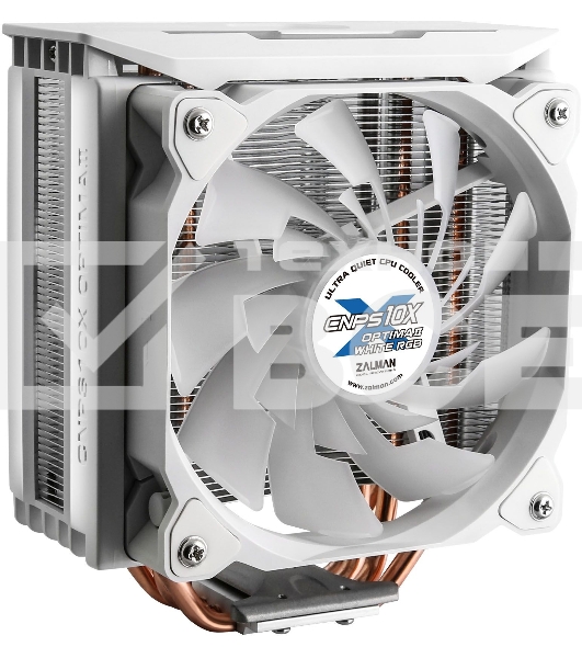 Кулер для процессора Zalman CNPS10X OPTIMA II RGB белый, 120 мм, алюминий/медь, 1500 об/мин, 27 дБ, 4 pin, 180 Вт, 158 мм