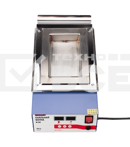 Паяльная ванна Rexant, модель R150, 900 Вт, 150х100х45 мм, 0-400 °C, цифровая