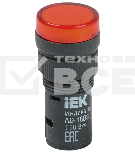 Арматура светосигнальная AD-16DS 230В красн. ИЭК BLS10-ADDS-230-K04-16