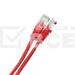 Патч-корд литой Aopen/Qust UTP кат.5е 1м красный, фото3