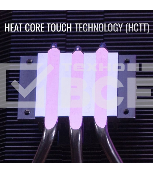 Кулер для процессора AeroCool/Formula Cylon 3H черный, 120 мм, алюминий, 1800 об/мин, 24.3 дБ, 4 pin, 125 Вт, 98 мм