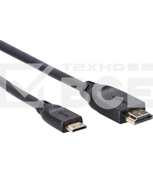 Кабель HDMI-19M --MiniHDMI-19M ver 2.0 1.8m  VCOM <CG583-1.8M>