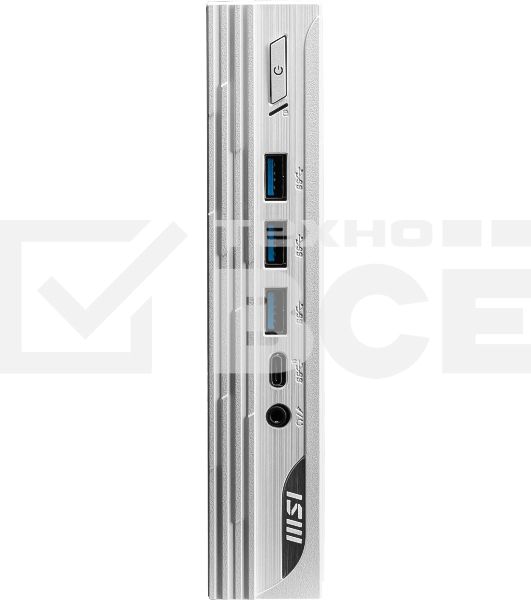 Мини ПК MSI Pro DP10 13M-025BRU i5 1340P (1.9) Iris Xe noOS 2.5xGbitEth WiFi BT 120W белый (936-B0A612-025)