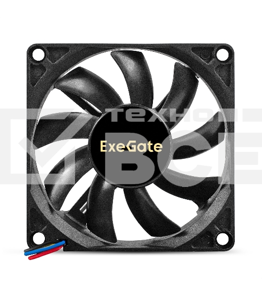 Вентилятор для корпуса ExeGate EX08015S4P-PWM черный, 80 мм, 2500 об/мин, 25.5 дБ, 4 pin