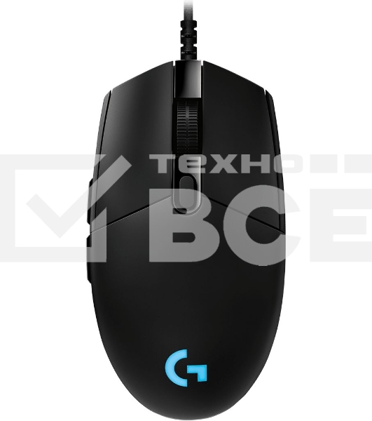 Мышь проводная Logitech G PRO HERO черный, 25600 dpi, USB, кнопки - 6