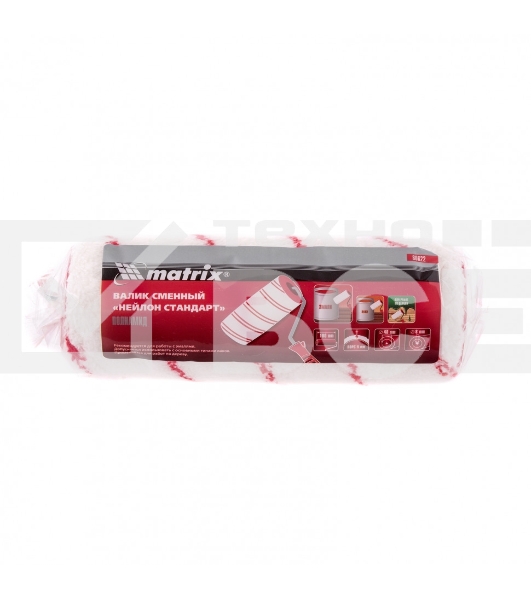 Валик сменный НЕЙЛОН, 180 мм, ворс 9 мм, D 48 мм, D ручки 8 мм Matrix