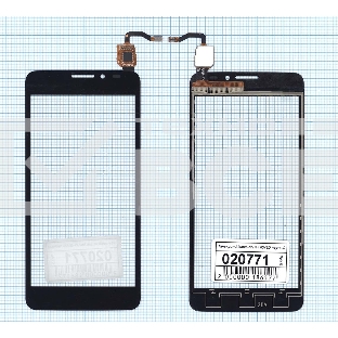 Сенсорное стекло (тачскрин) для Alcatel One Touch Idol X+ 6043D черное