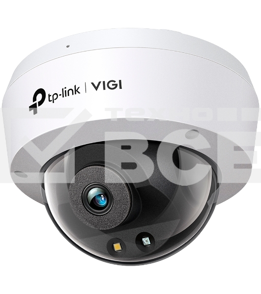 Камер видеонаблюдения TP-Link 5MP Full-Color Dome Network CameraSPEC: H.265+/H.265/H.264+/H.264, 1/2.7'' Progressive Scan CMOS, Color/0.005 Lux@F1.6, 0 Lux with IR/White Light, 25fps/30fps ( 2880x1620, 2048x1280, 1920x1080,1280x720), True WDR, PoE/12V DC, 4 mm Fixed Lens, Built