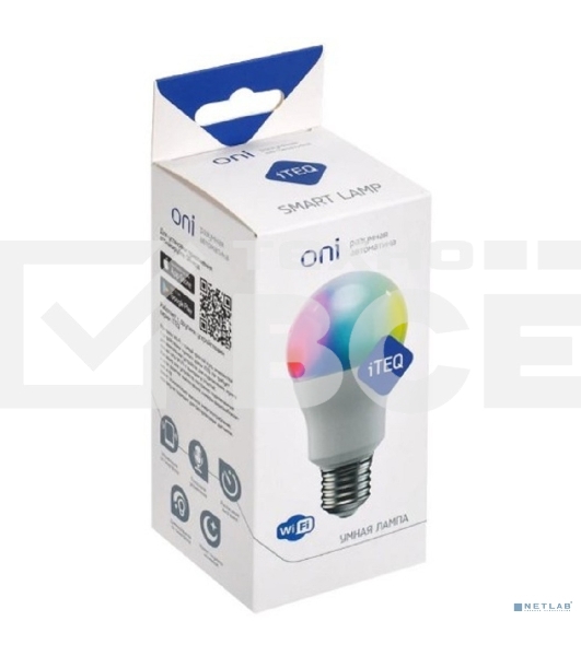 Умная лампа IEK iTEQ SMART E27 9.4Вт Wi-Fi (упак.:1шт) (IT-L220E27-YR004-WB)