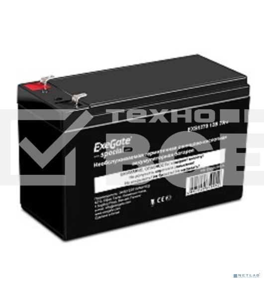 Батарея ExeGate ES252436RUS DT 1207/EXS1270 (12V 7Ah), клеммы F1
