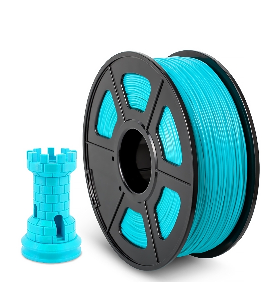 Филамент NVPrint ABS Cyan для 3D печати диаметр 1.75мм длина 330 метров масса 1 кг