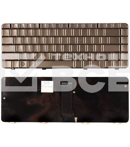 Клавиатура для ноутбука HP Pavilion DV3-2000 DV3-2100 кофе