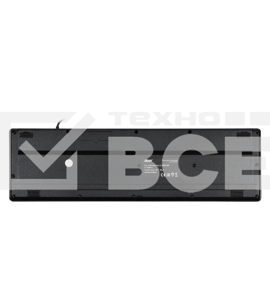Клавиатура Acer OKW020 проводная, USB, черный