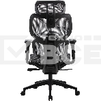 Кресло компьютерное Cactus CS-MC555-GY черный/серый, сетка, фото11